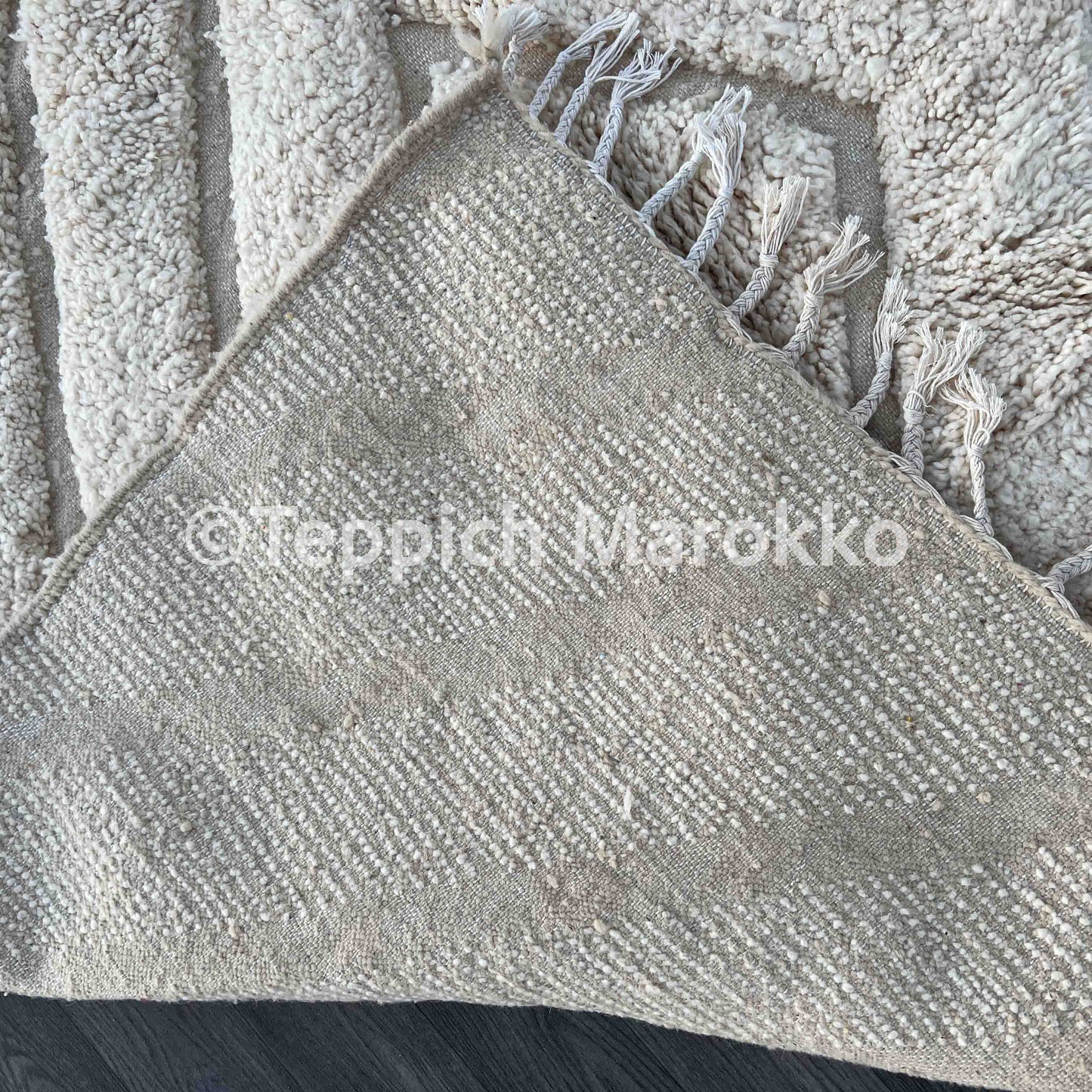 Ouraida - White Moroccan Rug