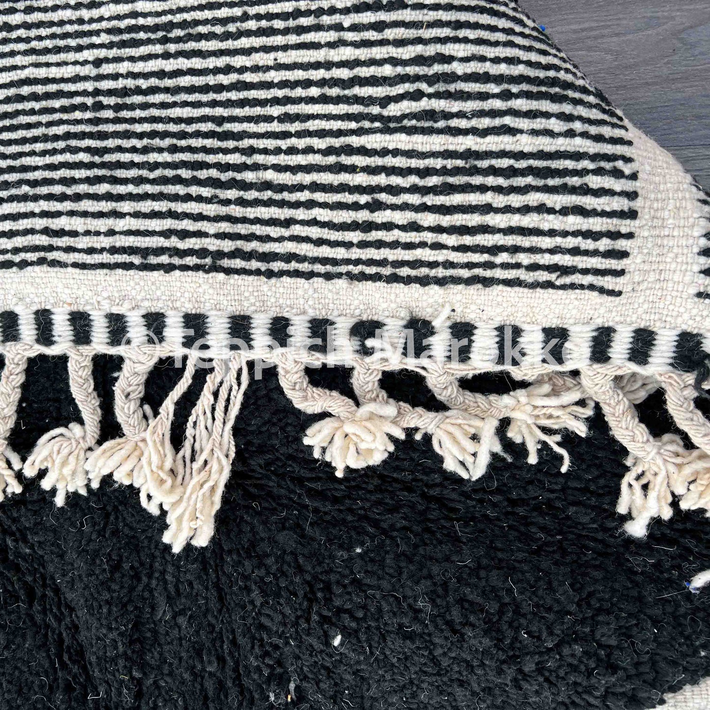 Sadaf - Black Moroccan Rug