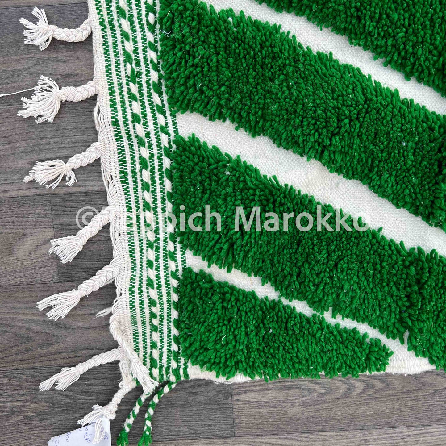 Majdah - Green Beni Ourain Rug