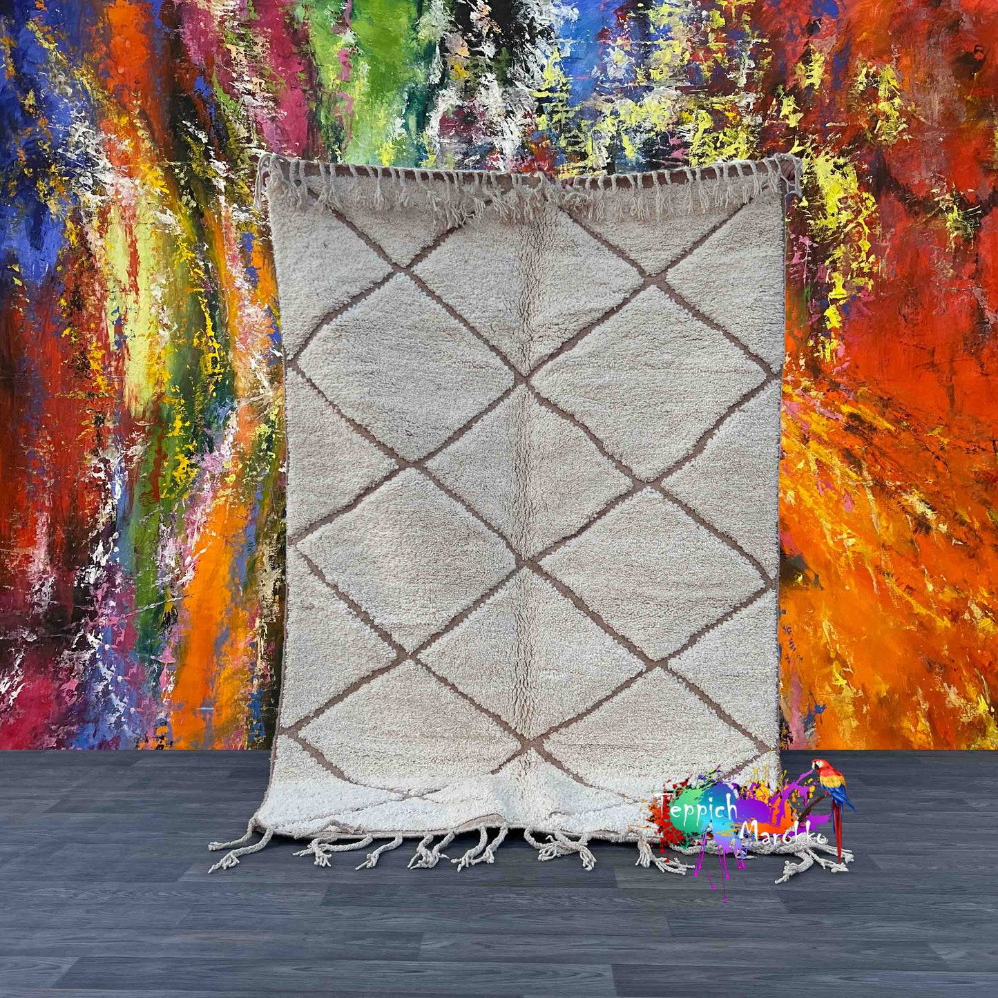 Elbayda - Shag Moroccan Rug