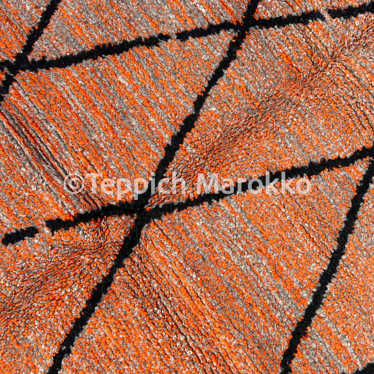 Ouraida - Brown Moroccan Rug