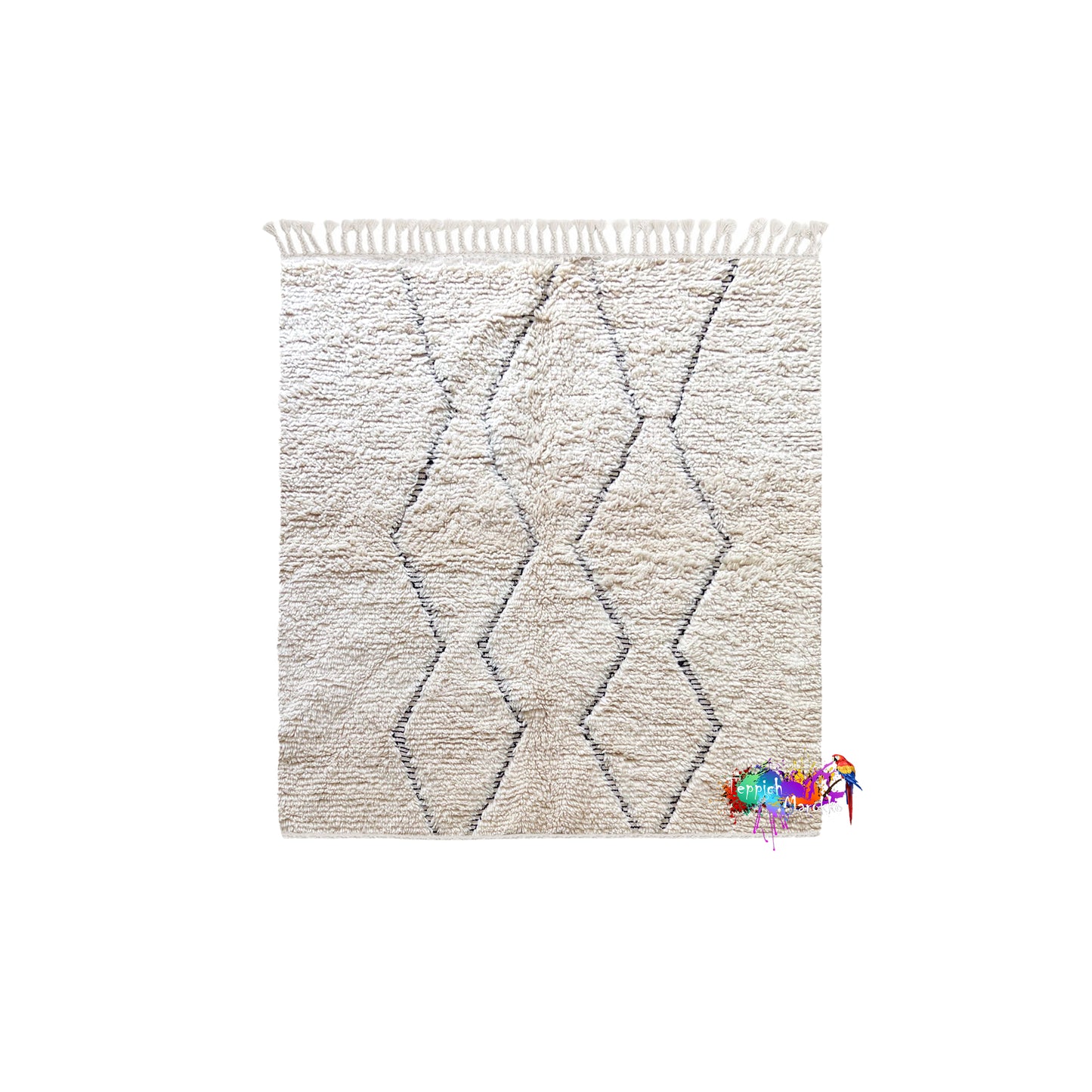 Nouran - White Moroccan rug
