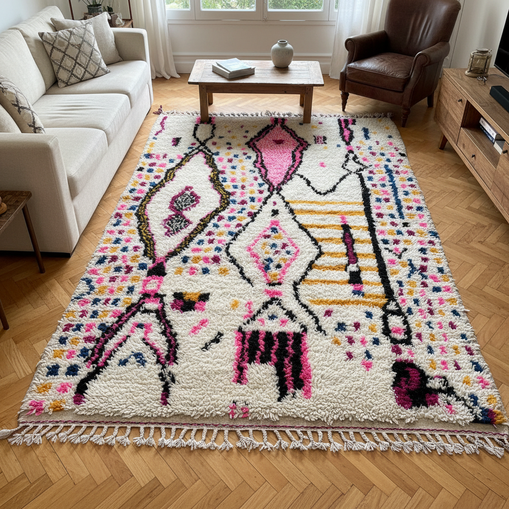 Bochra - Shag Moroccan rug