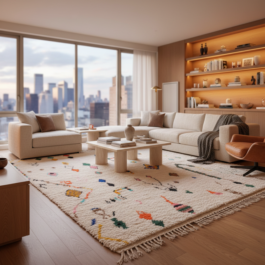 Ayoub - Authentic Shag Moroccan Rug