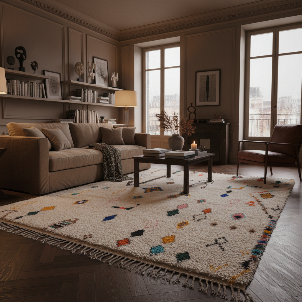 Ayoub - Authentic Shag Moroccan Rug