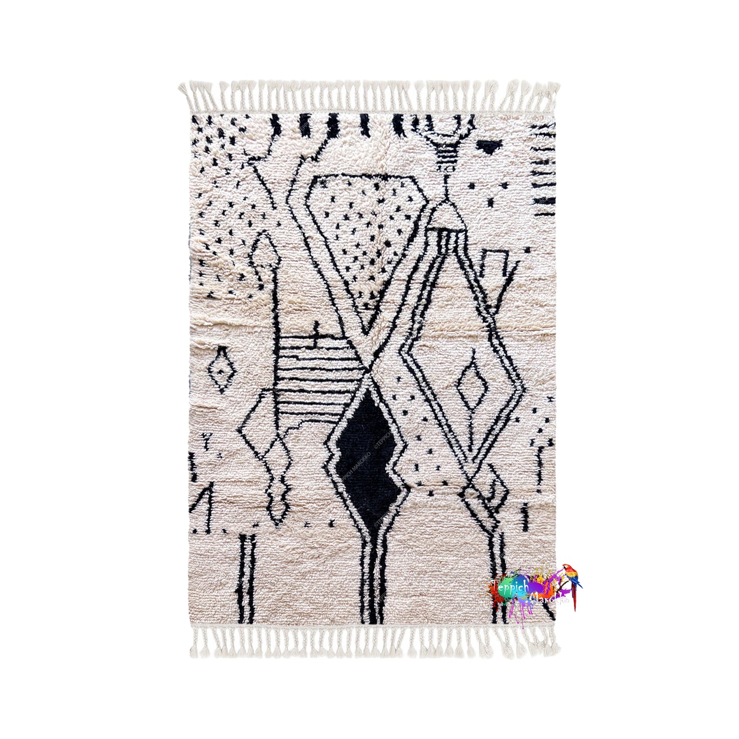 Black Morocco Rug