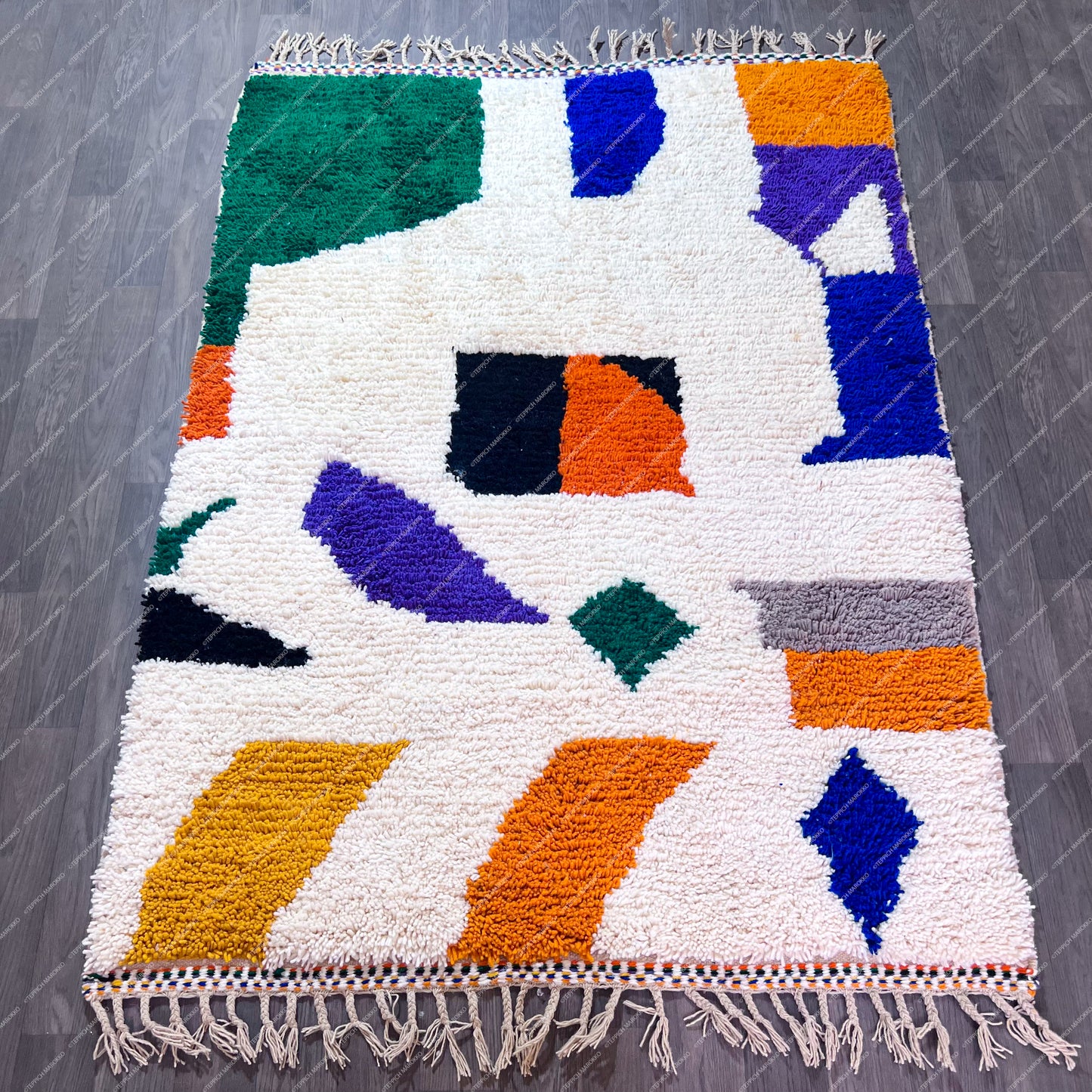 Multicolor Beni Ourain Rug