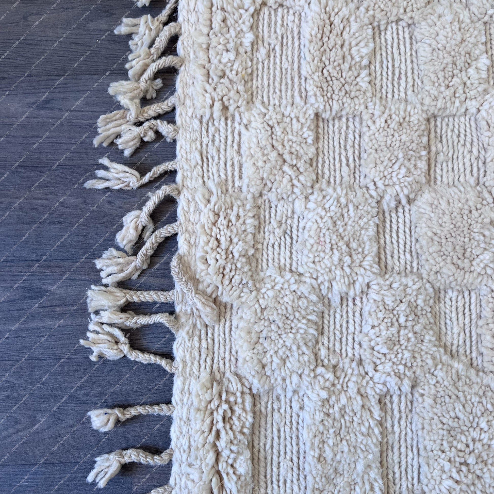 Kenza – Checkered Beni Ourain Rug