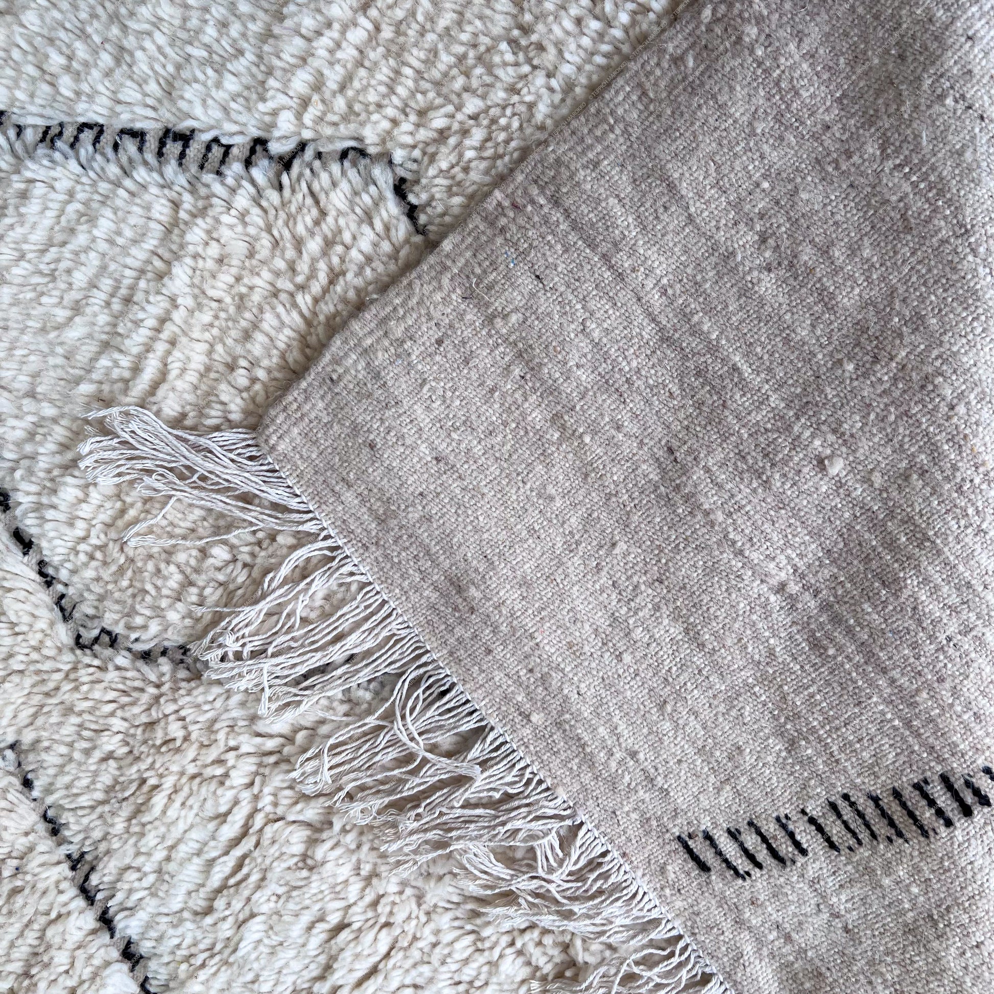 Nouran - White Moroccan rug