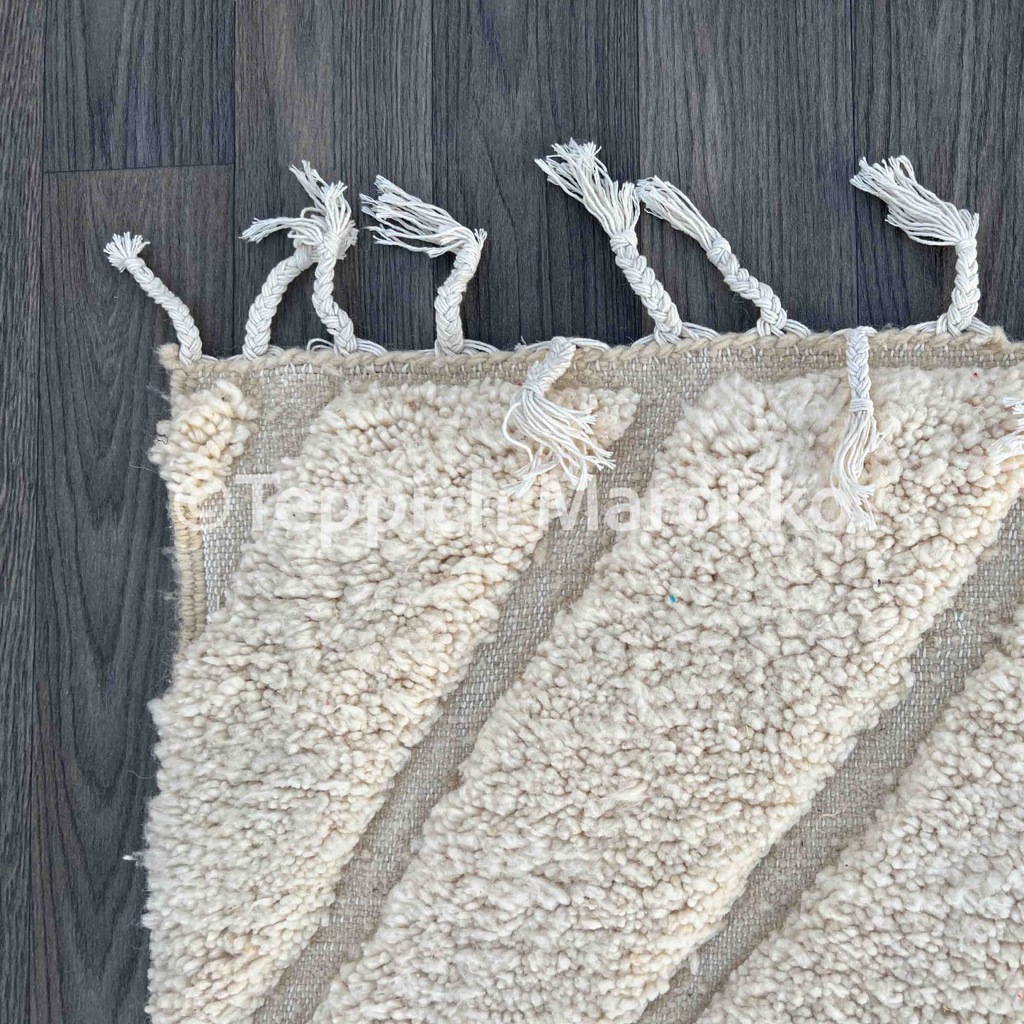 Ouraida - White Moroccan Rug