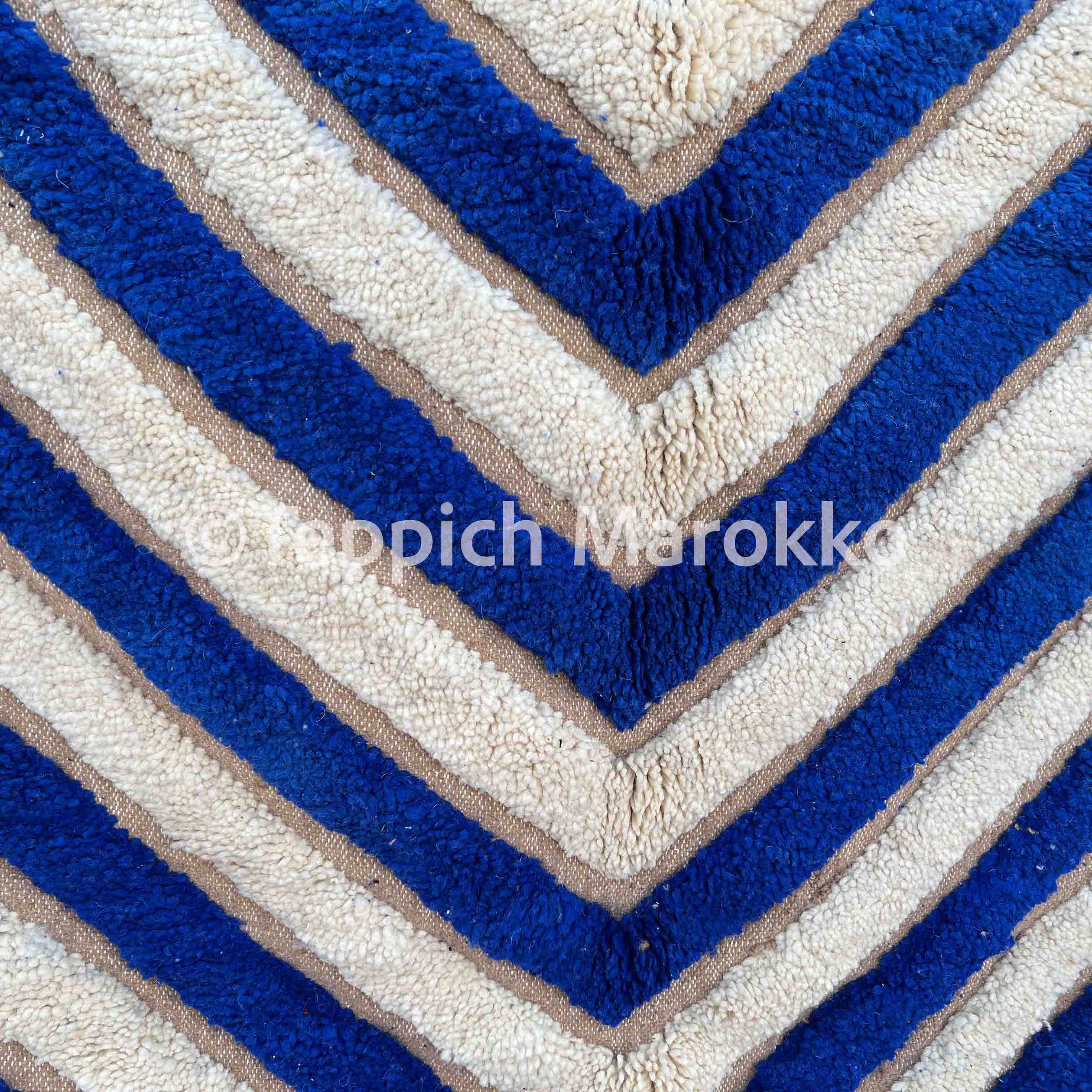 Amane - Blue Moroccan Rug