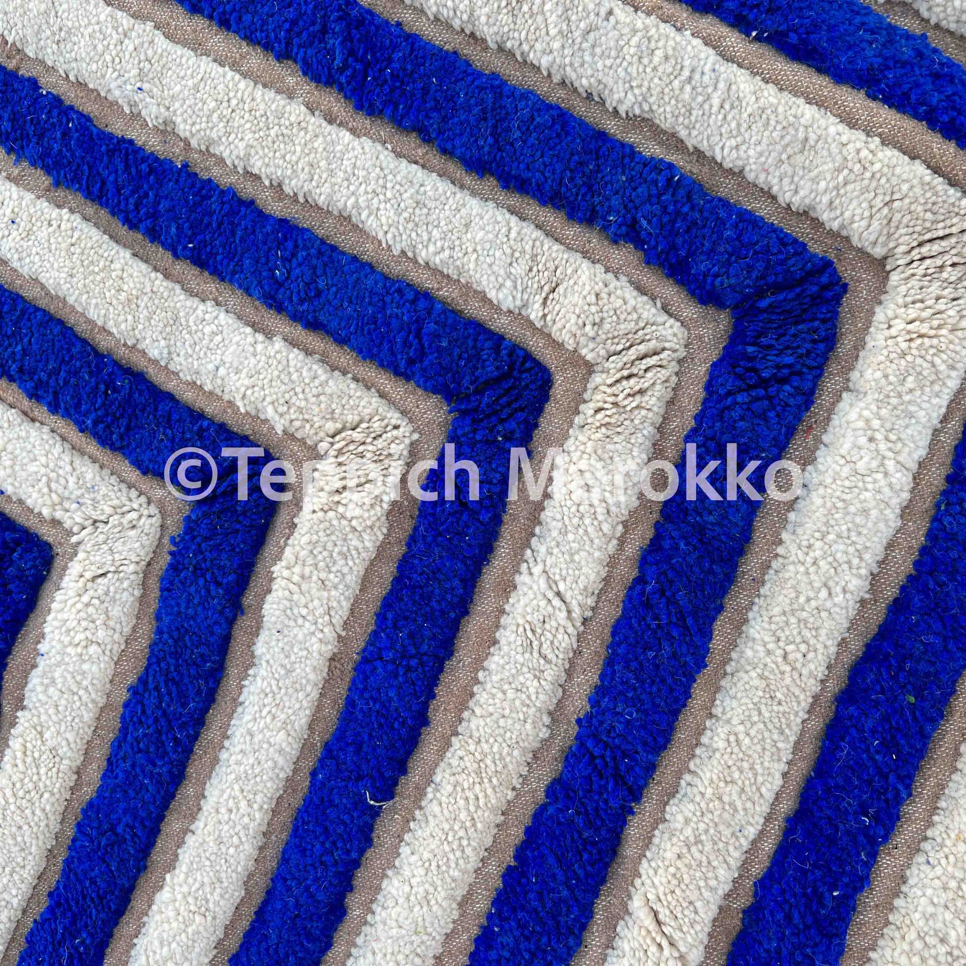 Amane - Blue Moroccan Rug