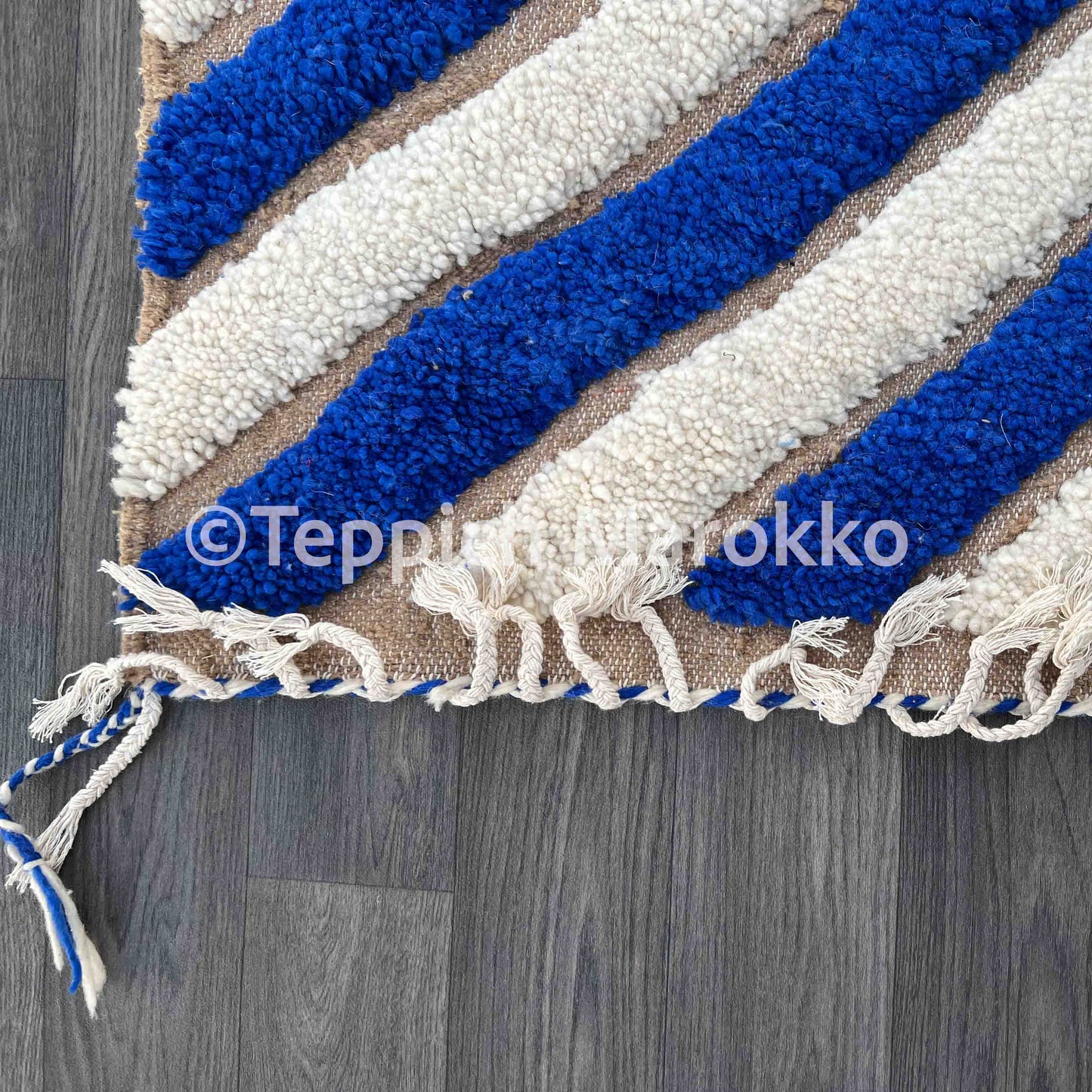 Amane - Blue Moroccan Rug