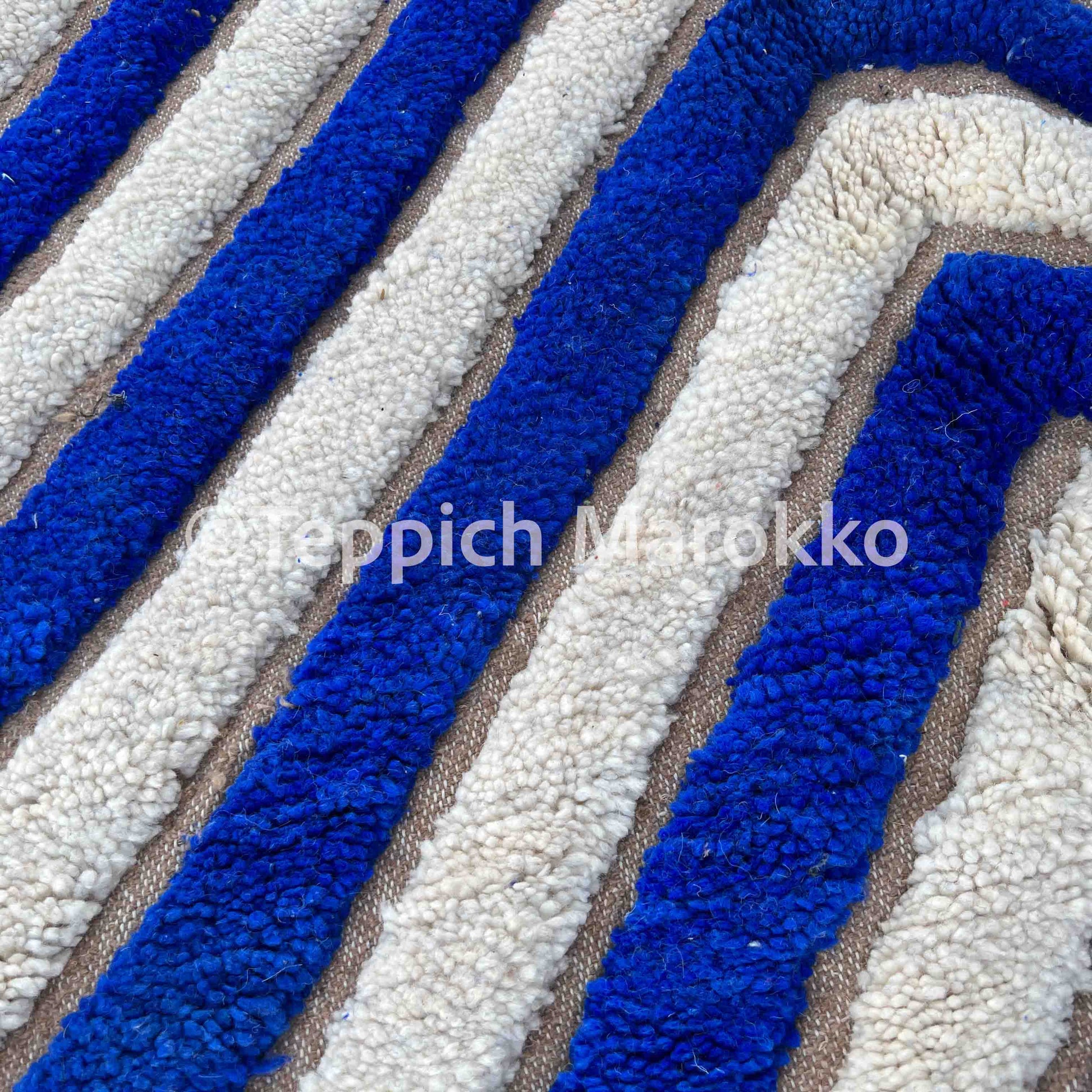 Amane - Blue Moroccan Rug