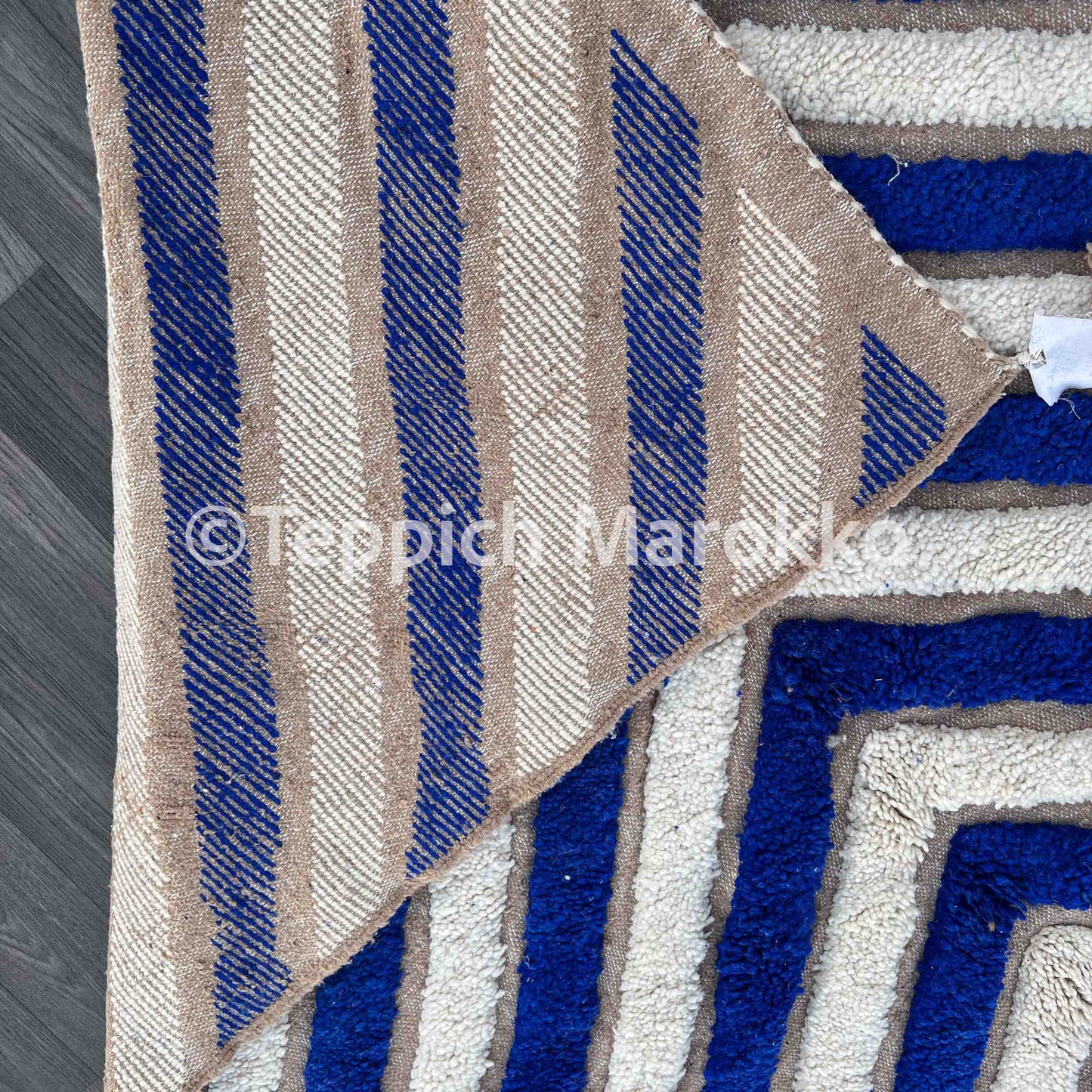 Amane - Blue Moroccan Rug