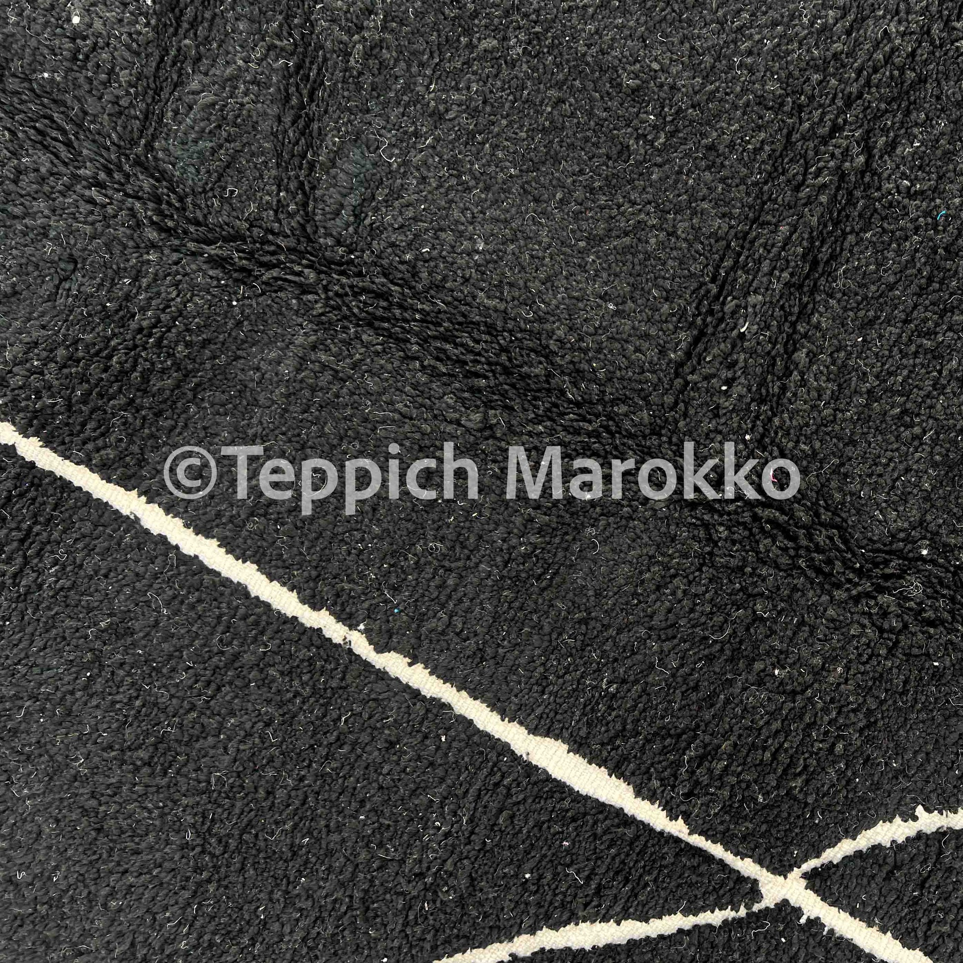 Sadaf - Black Moroccan Rug