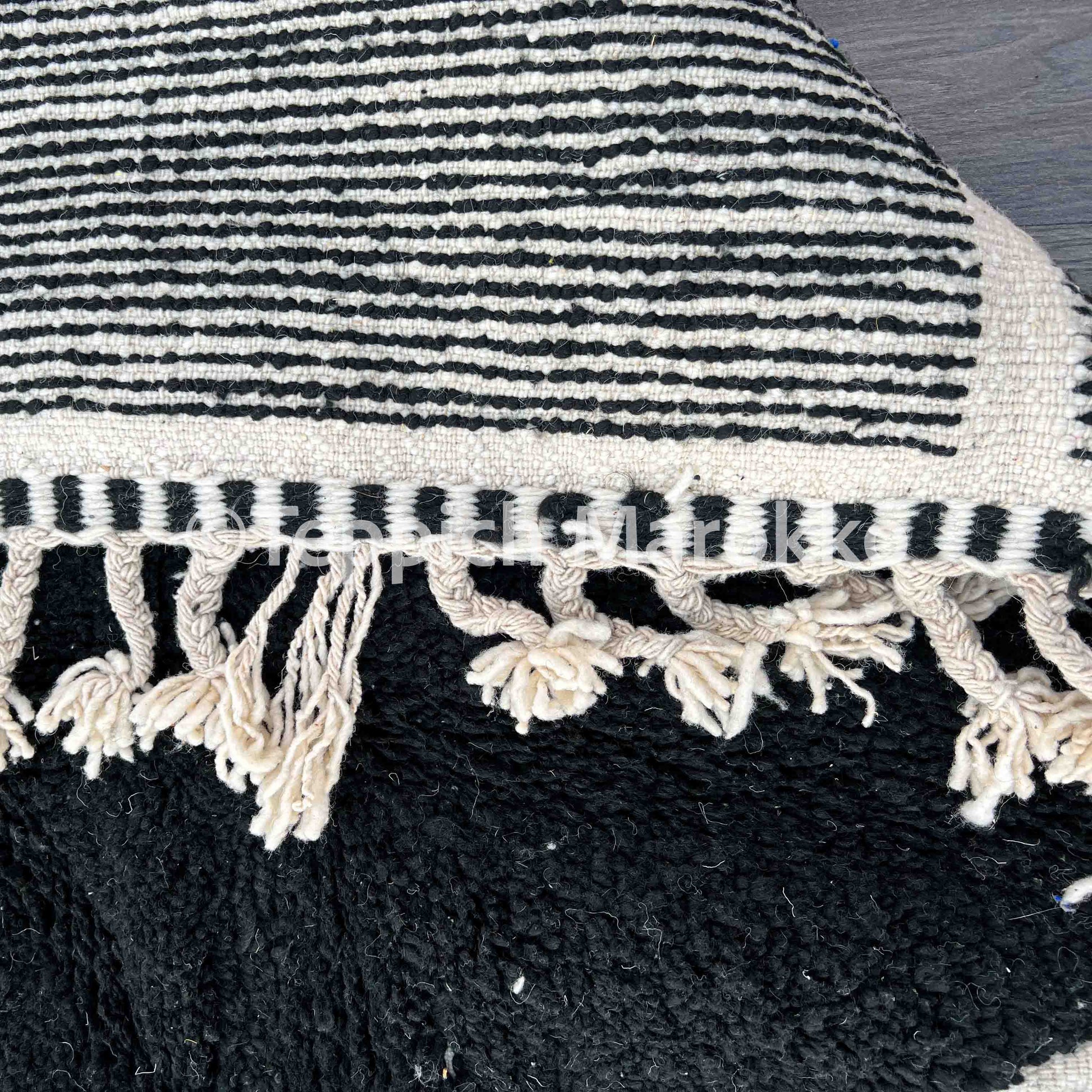 Sadaf - Black Moroccan Rug