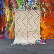 Almas - White Moroccan Rug