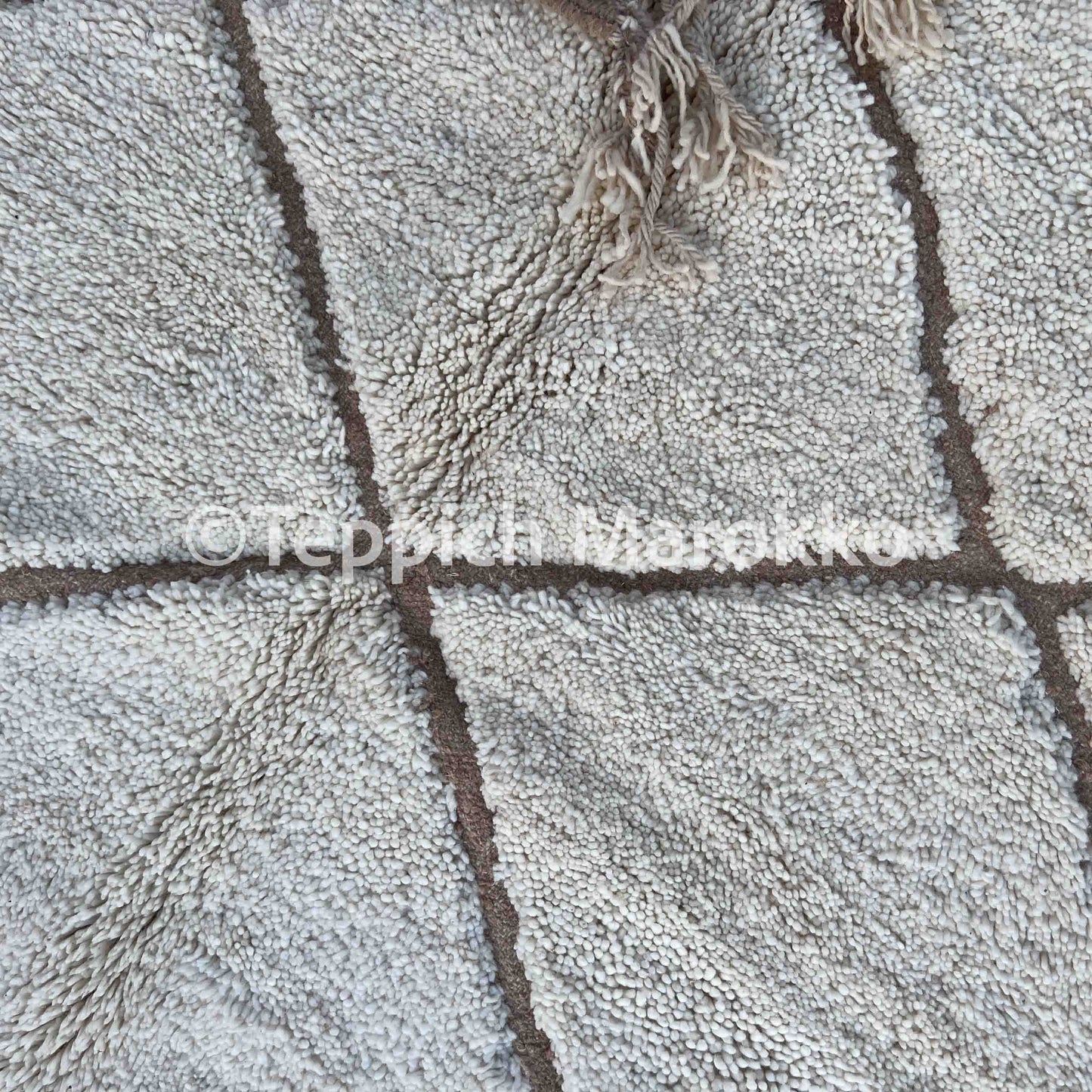 Elbayda - Shag Moroccan Rug