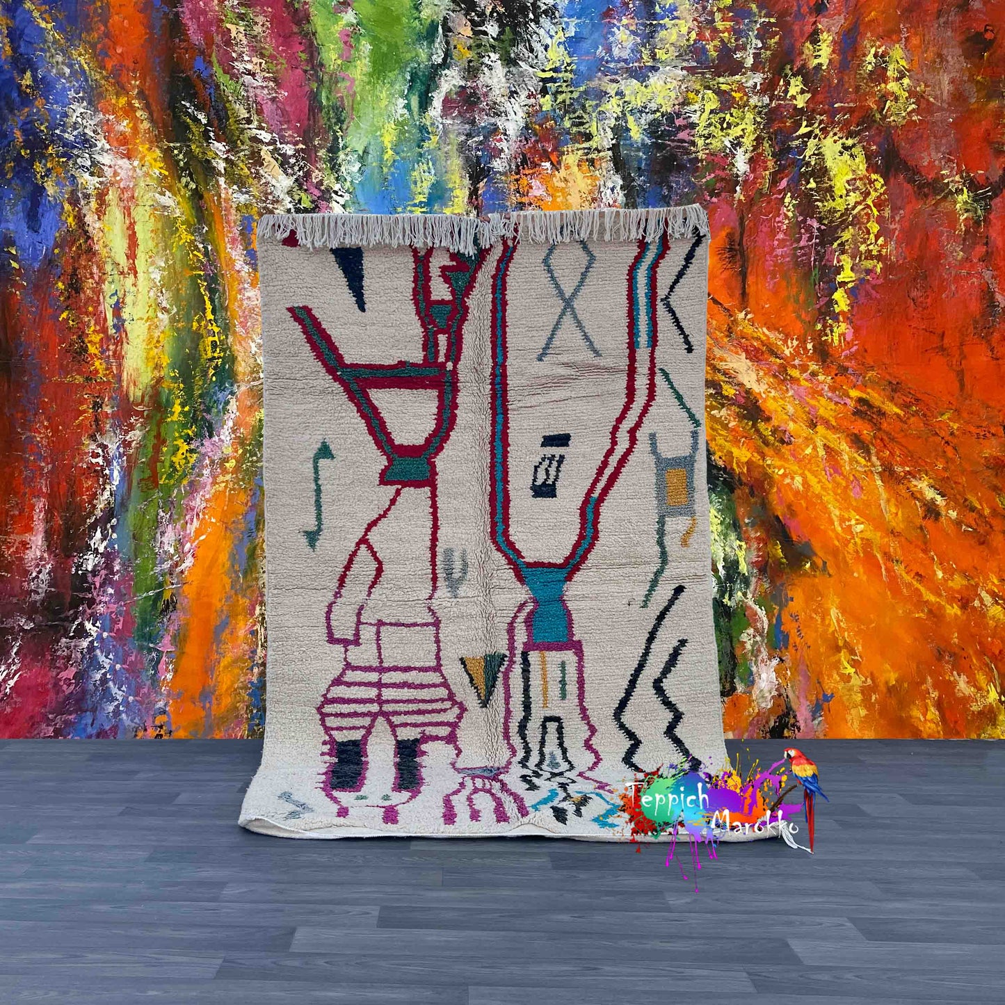 Ouraida - Moroccan Beni Ourain Rug