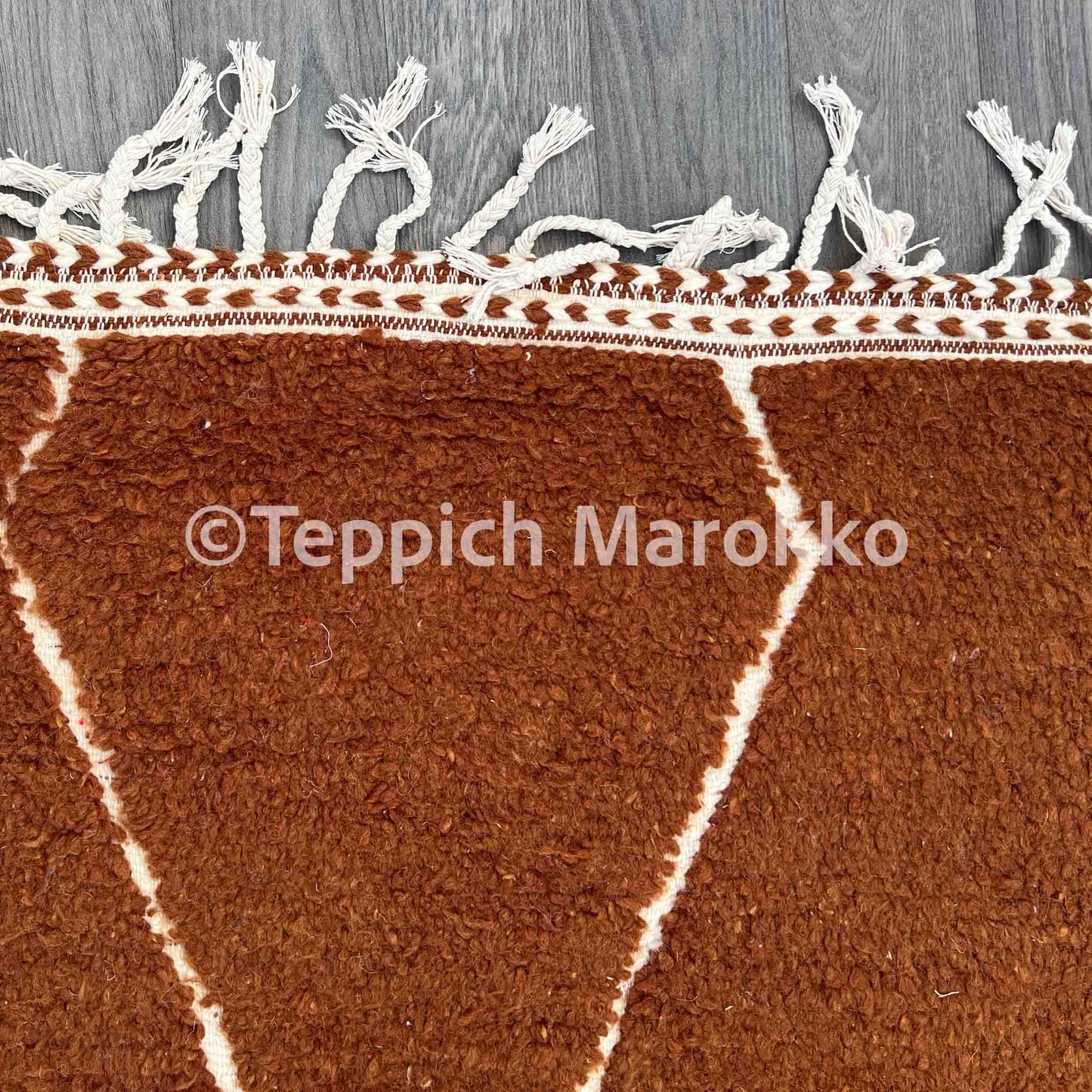 Ouraida - Brown Beni Ourain Rug
