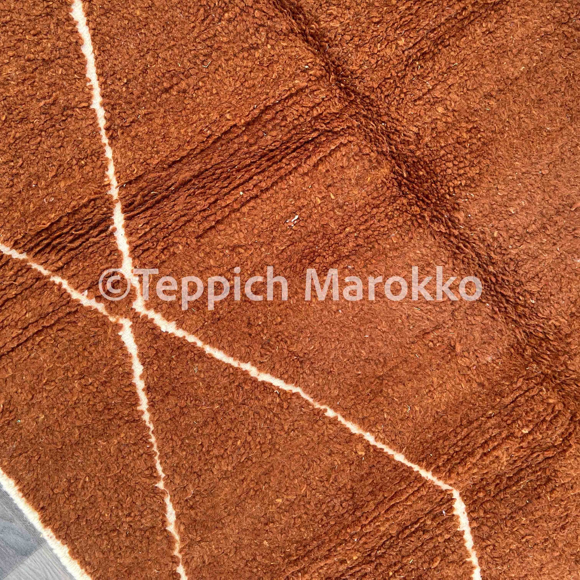 Ouraida - Brown Beni Ourain Rug