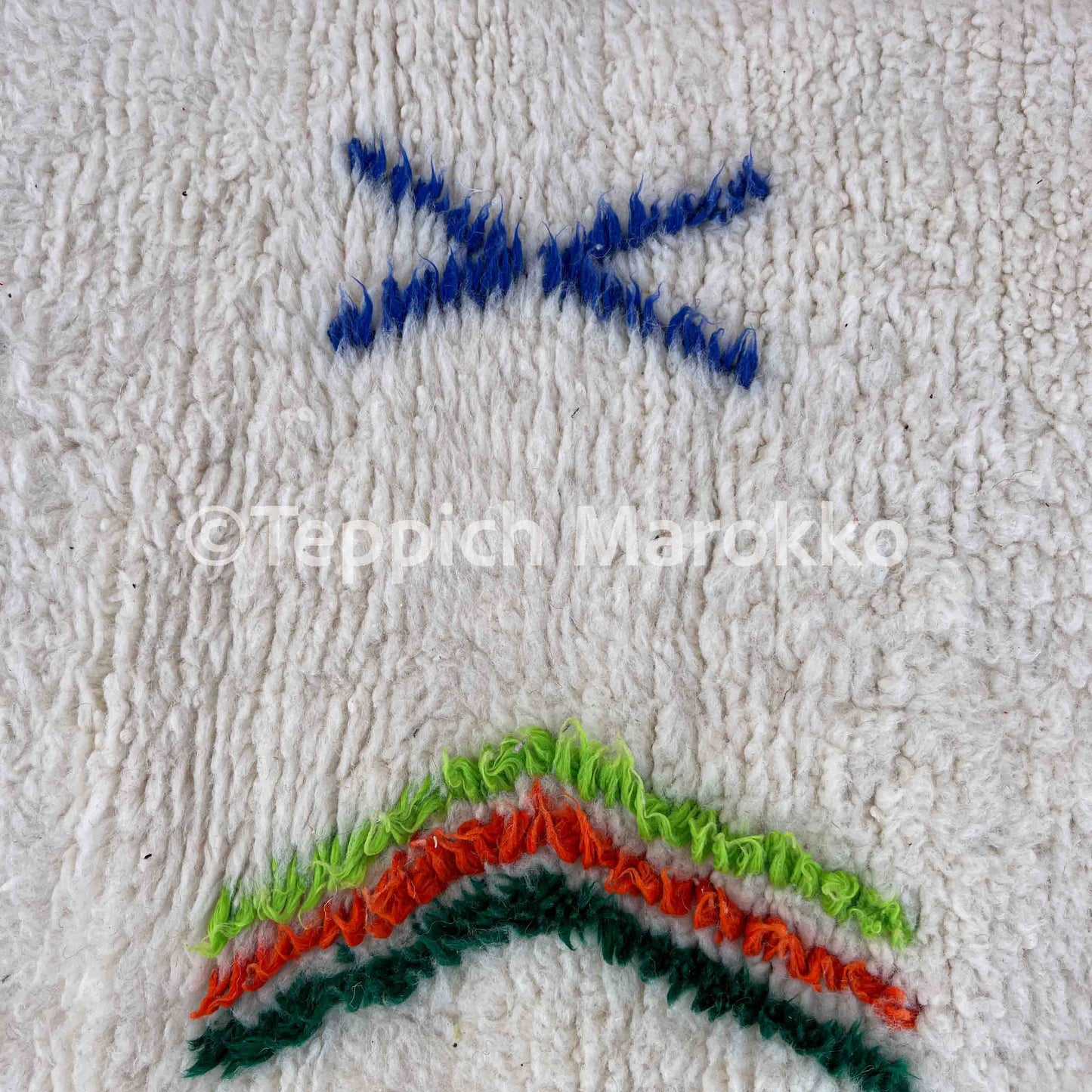 Ouraida - Multicolor Beni Ourain Rug