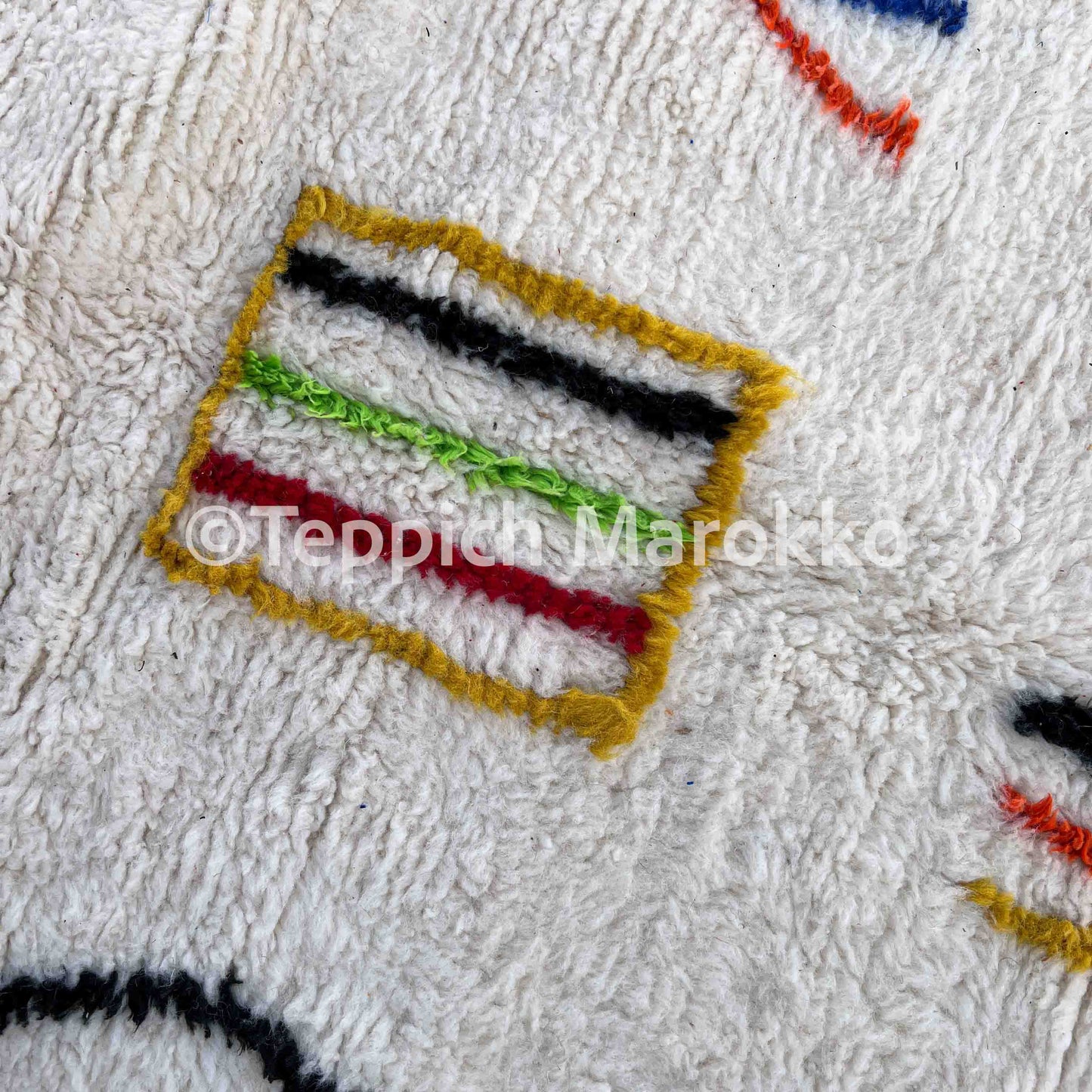 Ouraida - Multicolor Beni Ourain Rug