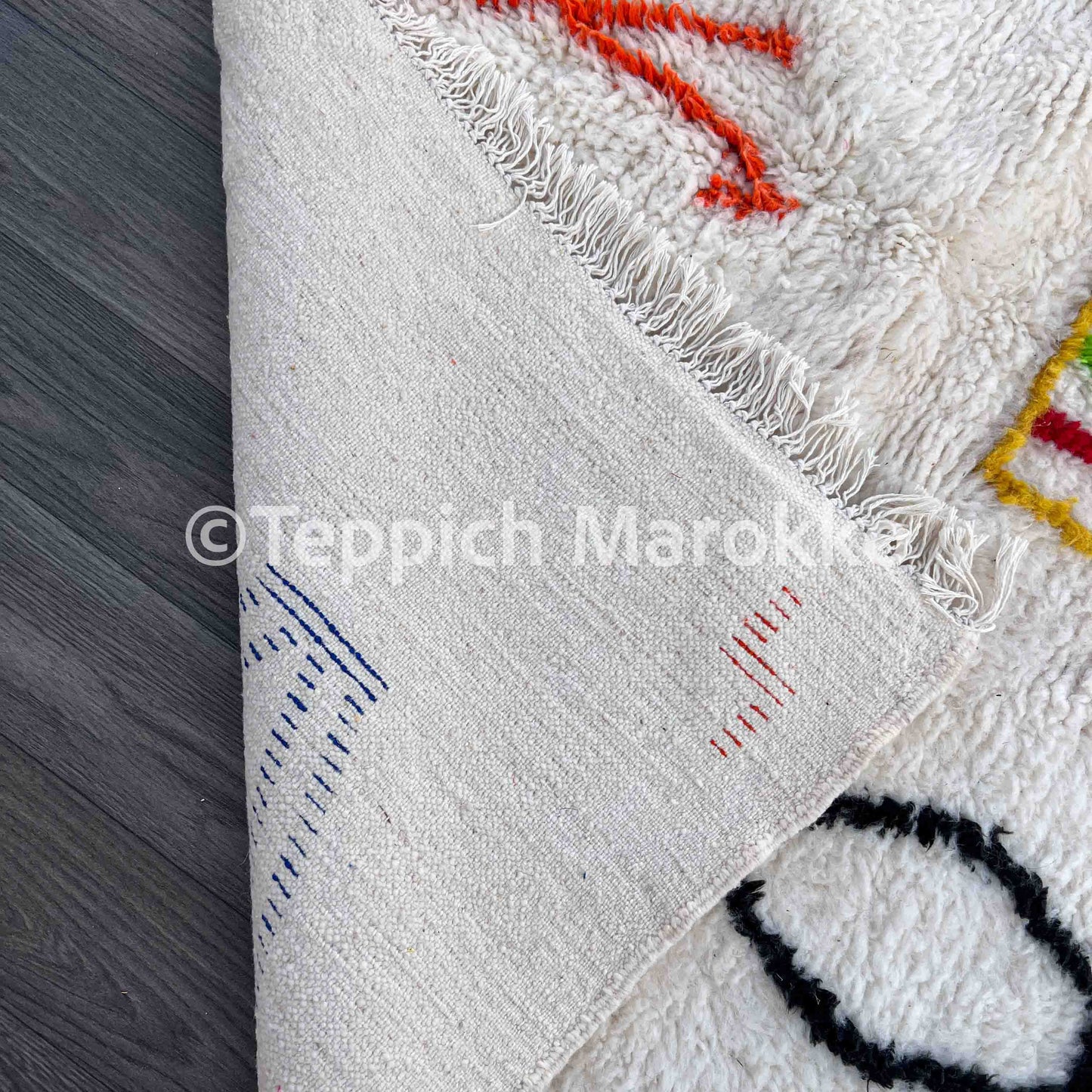 Ouraida - Multicolor Beni Ourain Rug