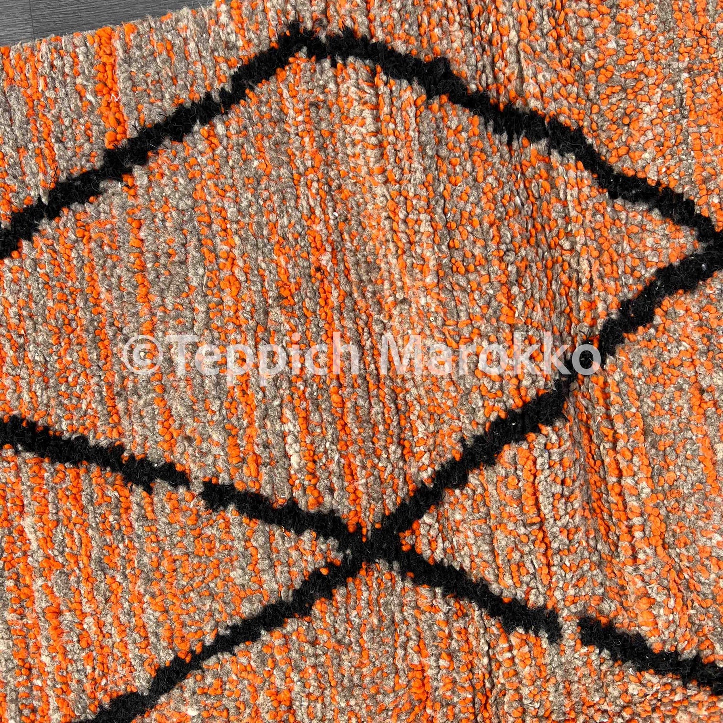 Ouraida - Brown Moroccan Rug