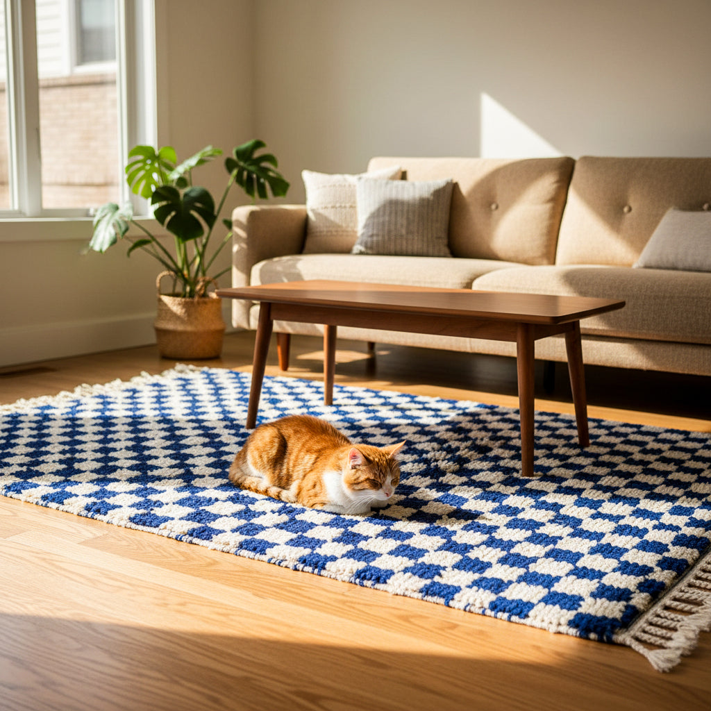 Dalya - Checkered Rug
