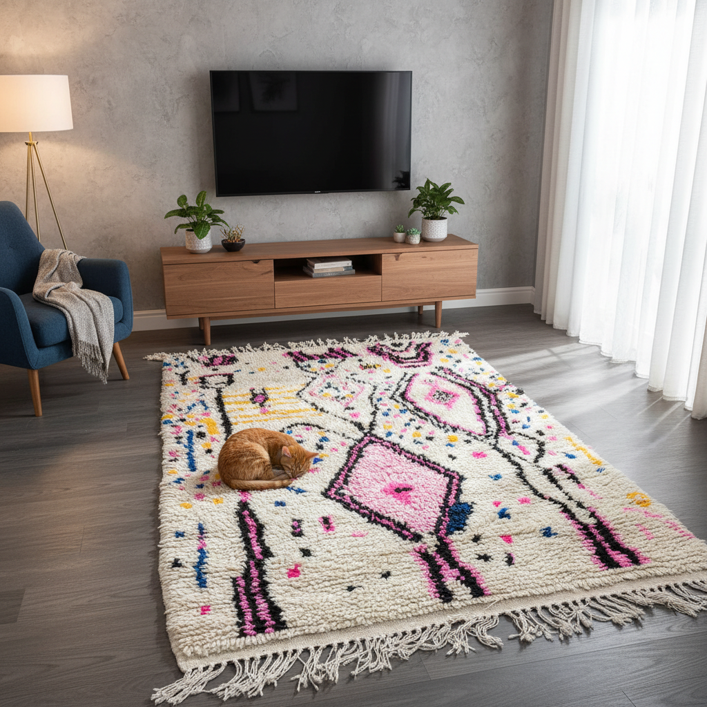 Bochra - Shag Moroccan rug