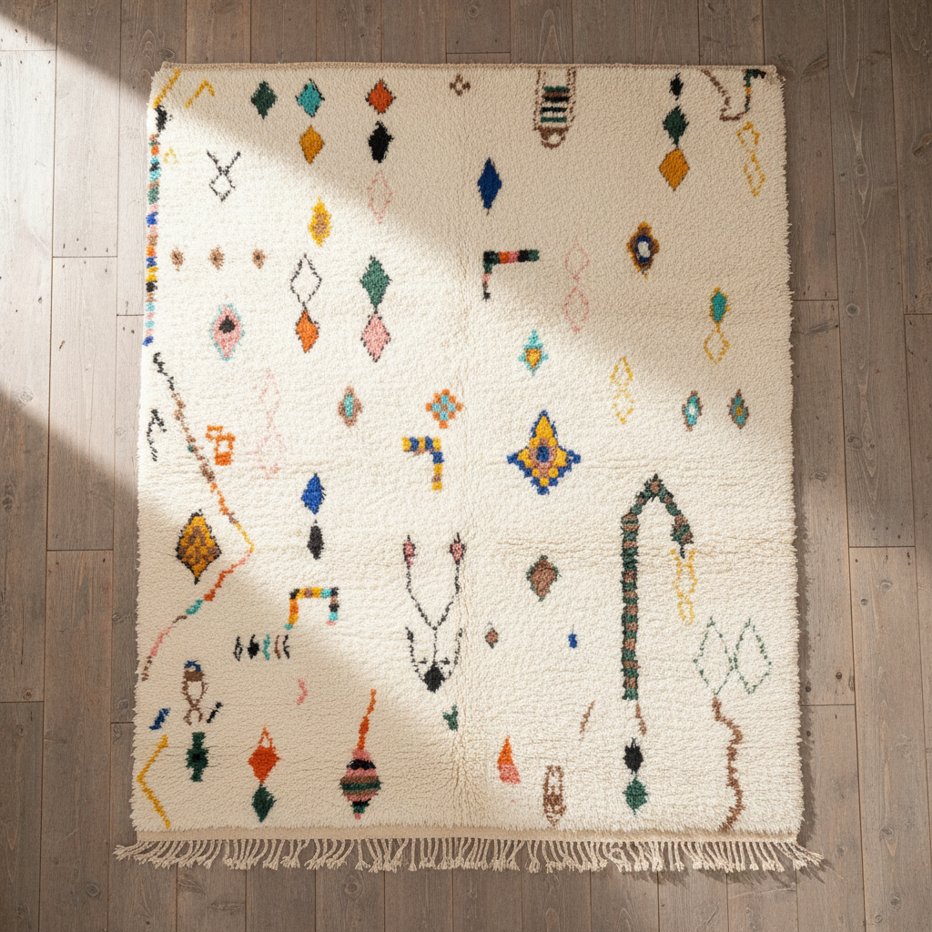 Ayoub - Authentic Shag Moroccan Rug