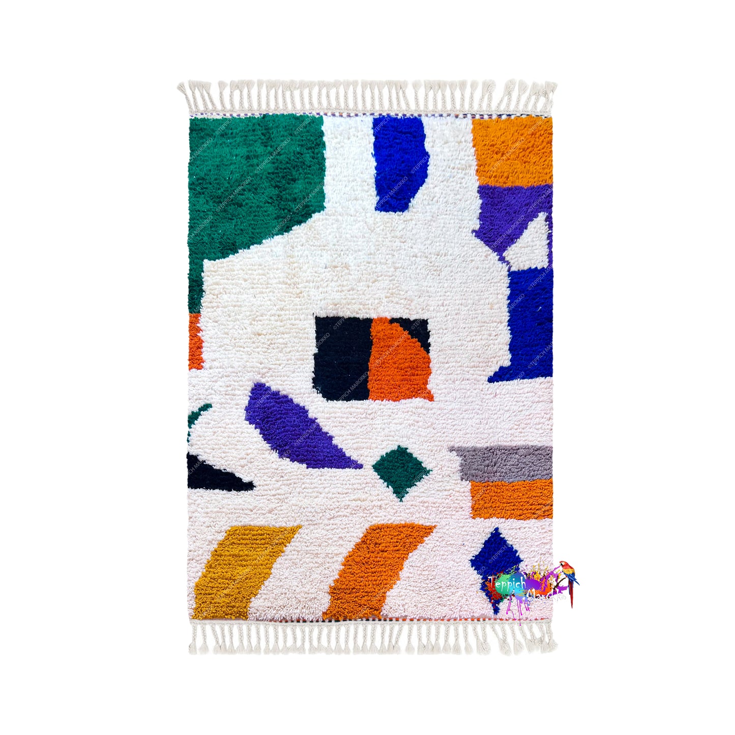 Multicolor Beni Ourain Rug