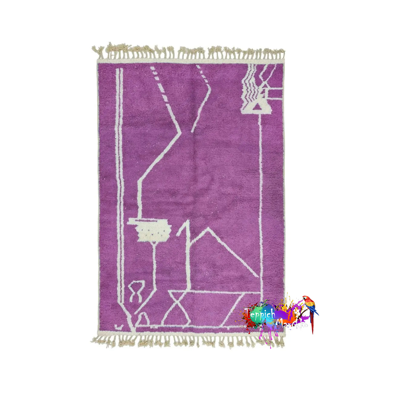 Aanbar - Purple Moroccan Rug