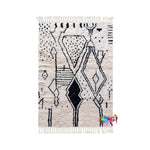 Ola - Black Morocco Rug